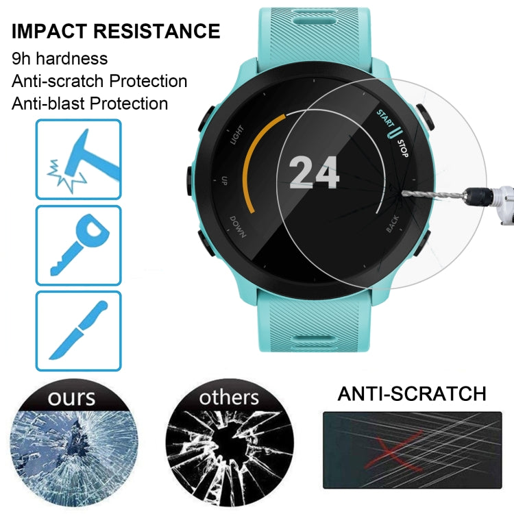 For Garmin Forerunner 158 Smart Watch Tempered Glass Film Screen Protector