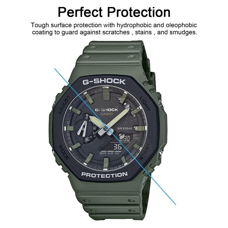 For Casio GA-2110 Smart Watch Tempered Glass Film Screen Protector