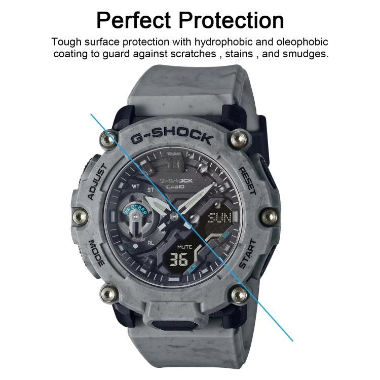 For Casio GA-2200 Smart Watch Tempered Glass Film Screen Protector