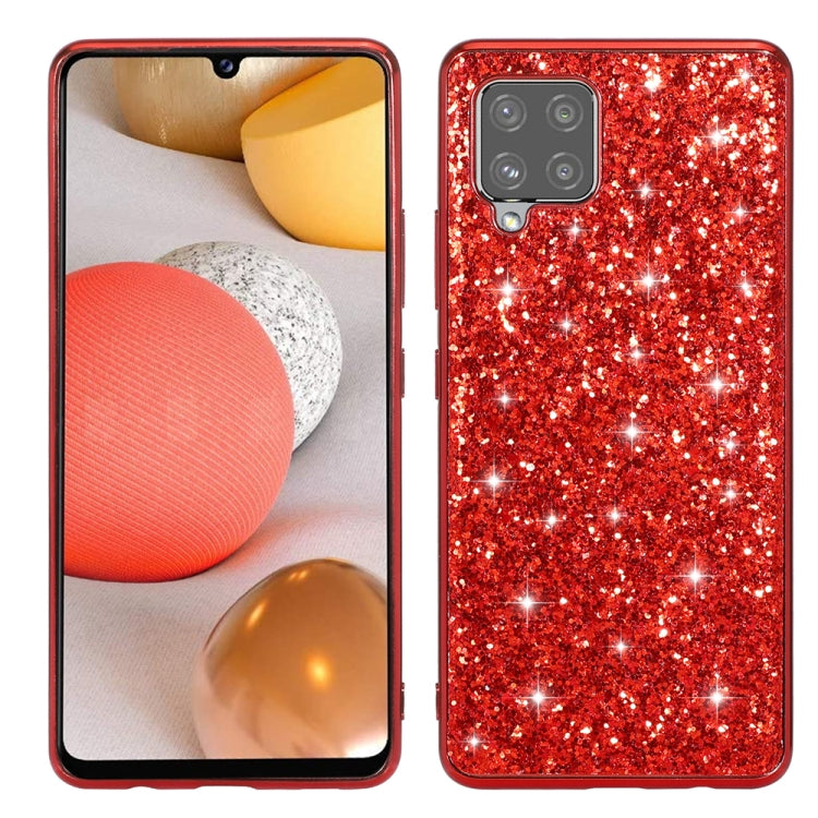 For Samsung Galaxy A12 5G Glitter Powder Shockproof TPU Phone Case