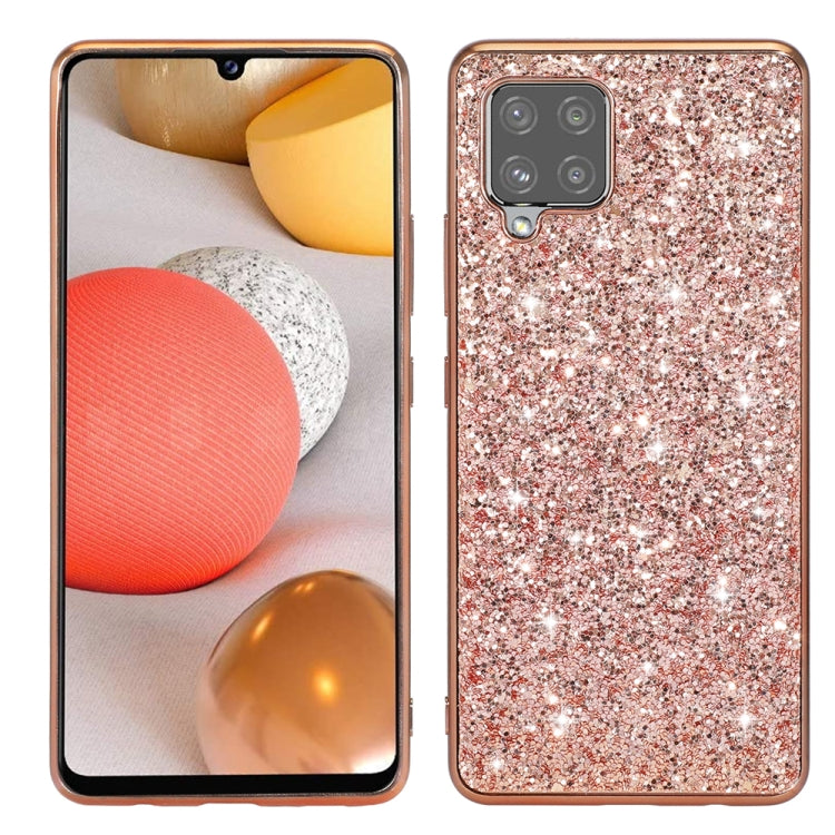 For Samsung Galaxy A12 5G Glitter Powder Shockproof TPU Phone Case