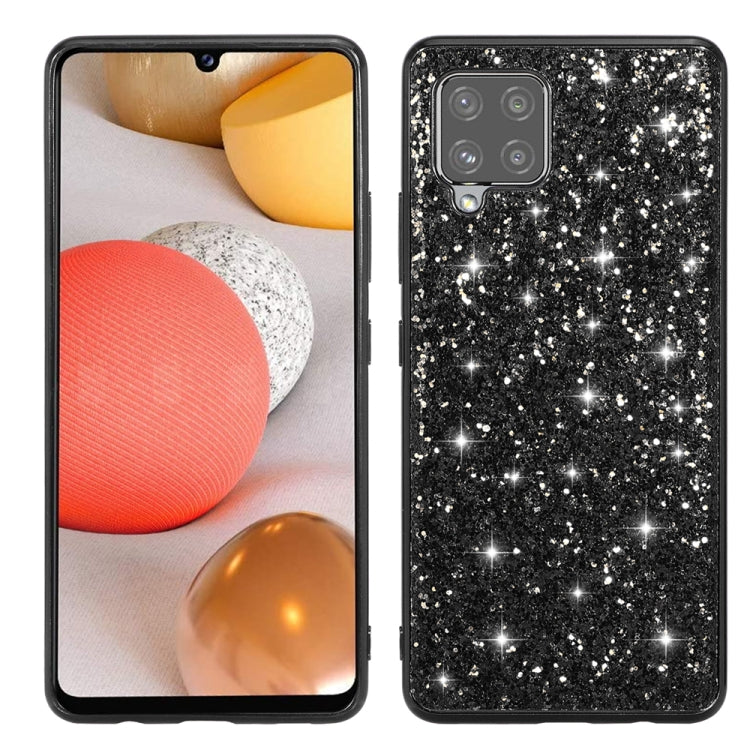 For Samsung Galaxy A12 5G Glitter Powder Shockproof TPU Phone Case