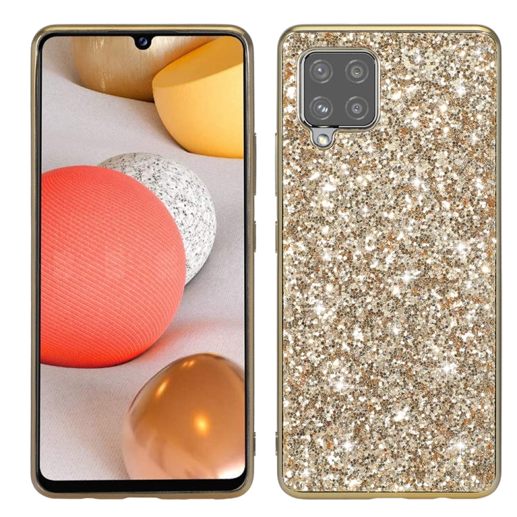 For Samsung Galaxy A12 5G Glitter Powder Shockproof TPU Phone Case