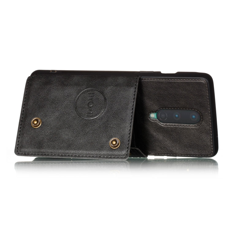 For OnePlus 8 PU + TPU Shockproof Magnetic Protective Case with Card Slots