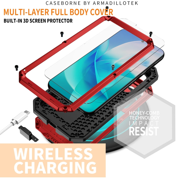 For Samsung Galaxy S23 5G R-JUST Sliding Camera Design Life Waterproof Dustproof Shockproof Phone Case