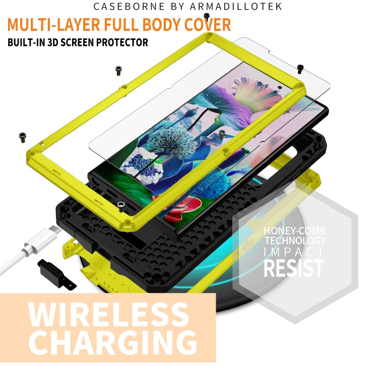 For Samsung Galaxy S23 Ultra 5G R-JUST Sliding Camera Design Life Waterproof Dustproof Shockproof Phone Case