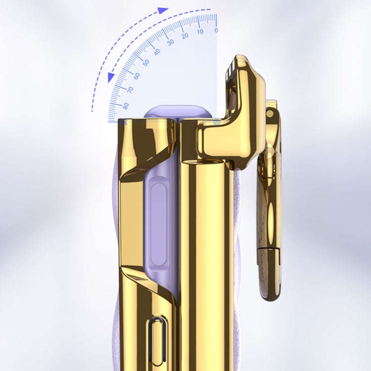 For Huawei P50 Pocket GKK Magnetic Shaft Electroplating Rhombic Plain Leather Phone Case