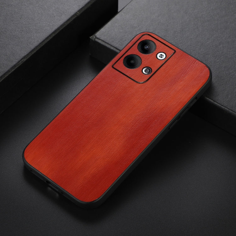 For OPPO Reno9 / Reno9 Pro Yellow Cow Texture PU Phone Case