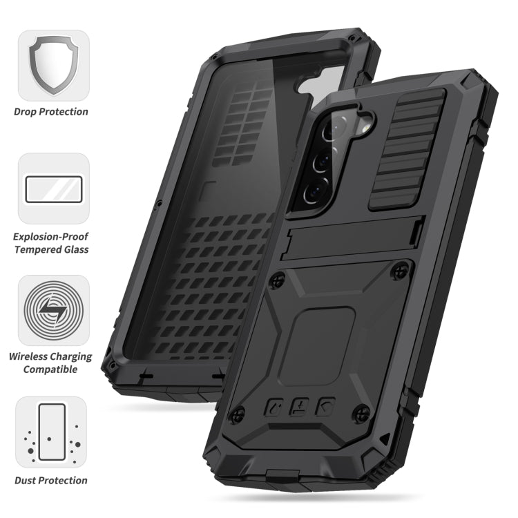 For Samsung Galaxy S23+ 5G R-JUST Life Waterproof Dustproof Shockproof Phone Case