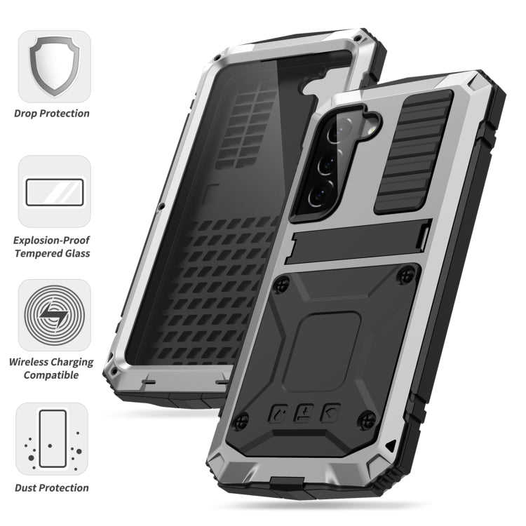 For Samsung Galaxy S23+ 5G R-JUST Life Waterproof Dustproof Shockproof Phone Case