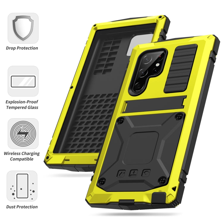 For Samsung Galaxy S23 Ultra 5G R-JUST Life Waterproof Dustproof Shockproof Phone Case