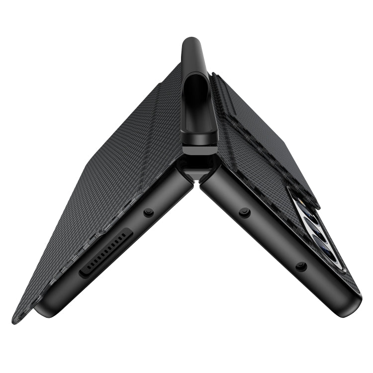 For Samsung Galaxy Z Fold4 Card Holder Phone Leather Case with Pen Slot
