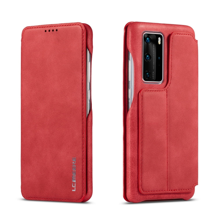 For Huawei P40 Pro LC.IMEEKE Hon Ancient Series Horizontal Flip Leather Case with Holder & Card Slot