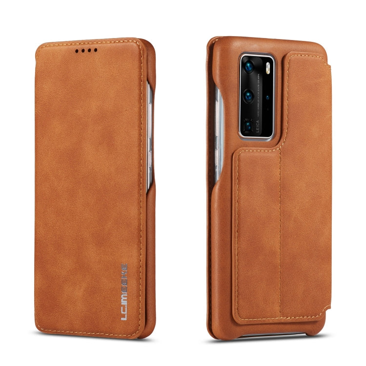 For Huawei P40 LC.IMEEKE Hon Ancient Series Horizontal Flip Leather Case with Holder & Card Slot