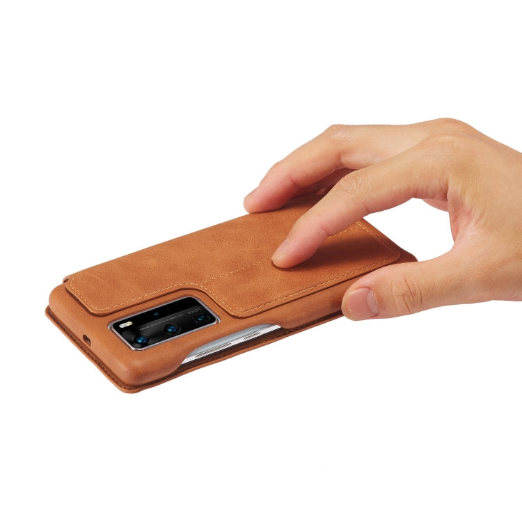 For Huawei P40 LC.IMEEKE Hon Ancient Series Horizontal Flip Leather Case with Holder & Card Slot