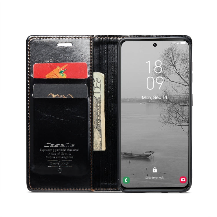 For Samsung Galaxy S23 5G CaseMe 003 Crazy Horse Texture Leather Phone Case