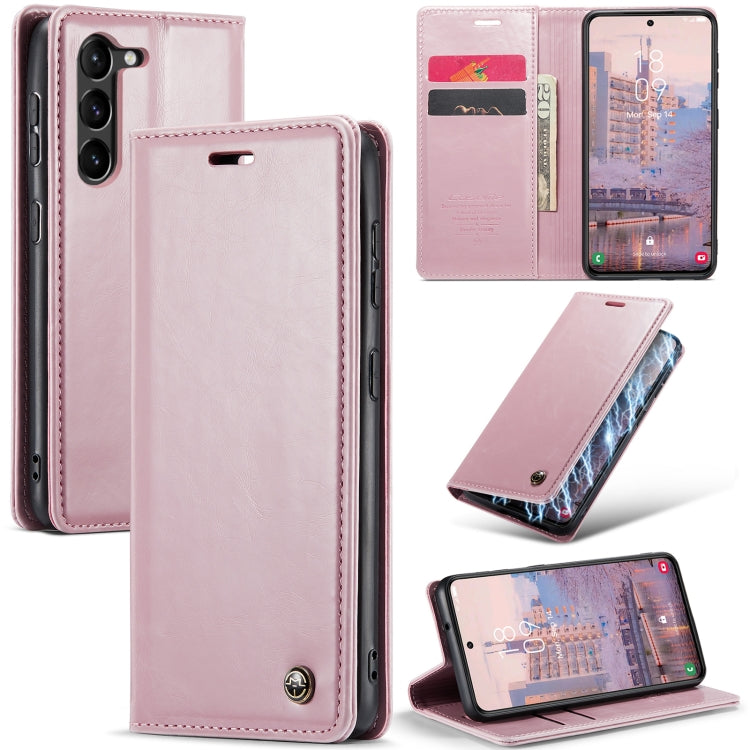 For Samsung Galaxy S23 5G CaseMe 003 Crazy Horse Texture Leather Phone Case