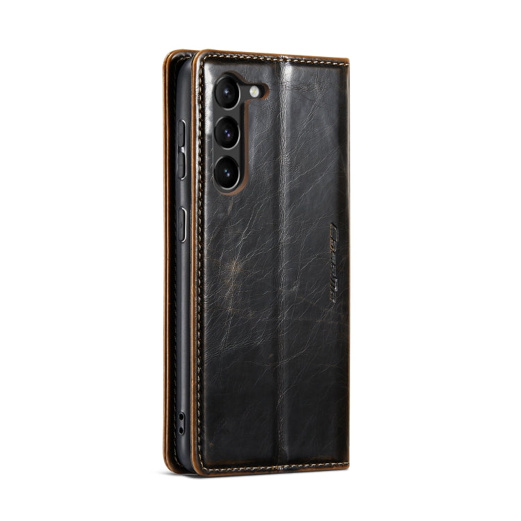 For Samsung Galaxy S23+ 5G CaseMe 003 Crazy Horse Texture Leather Phone Case