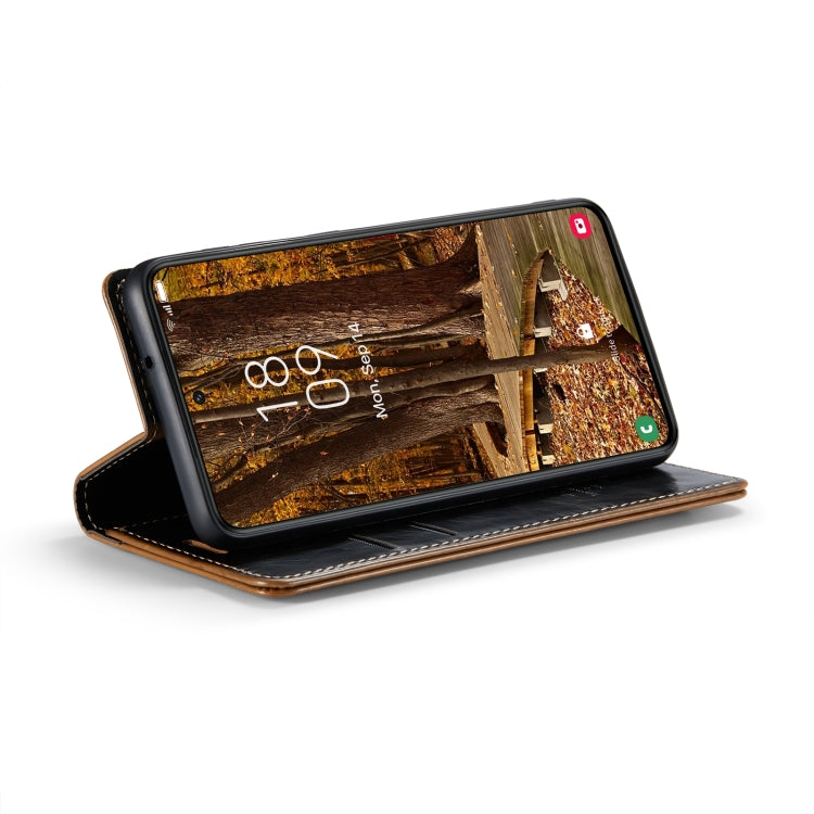 For Samsung Galaxy S23+ 5G CaseMe 003 Crazy Horse Texture Leather Phone Case