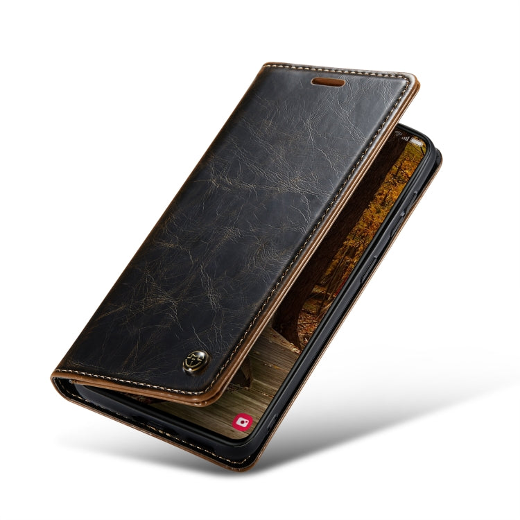 For Samsung Galaxy S23+ 5G CaseMe 003 Crazy Horse Texture Leather Phone Case