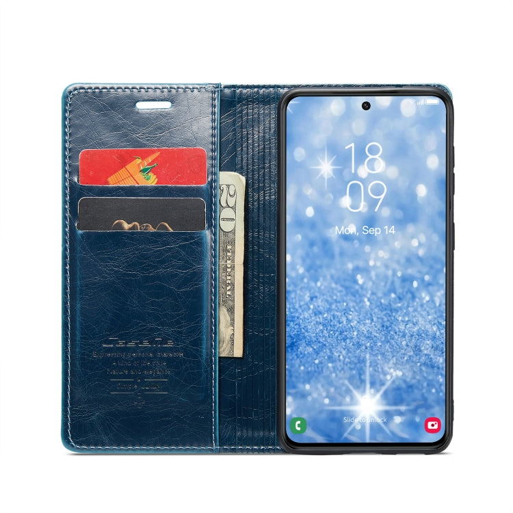 For Samsung Galaxy S23+ 5G CaseMe 003 Crazy Horse Texture Leather Phone Case