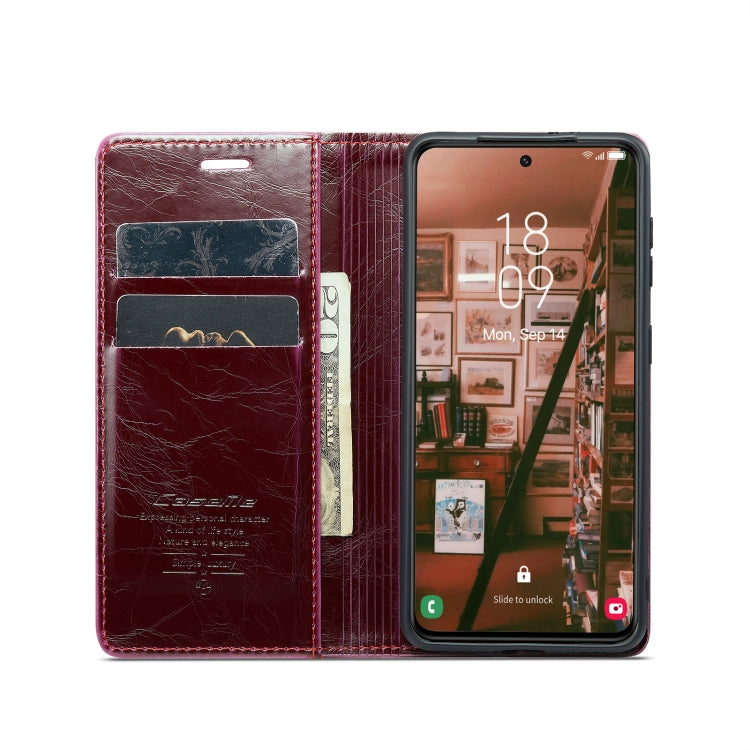 For Samsung Galaxy S23+ 5G CaseMe 003 Crazy Horse Texture Leather Phone Case