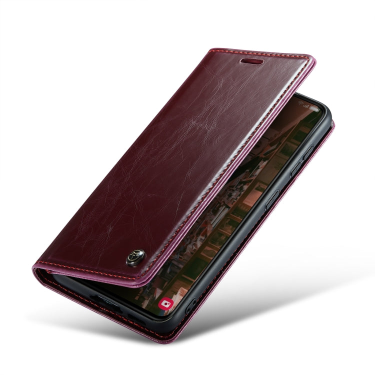For Samsung Galaxy S23+ 5G CaseMe 003 Crazy Horse Texture Leather Phone Case