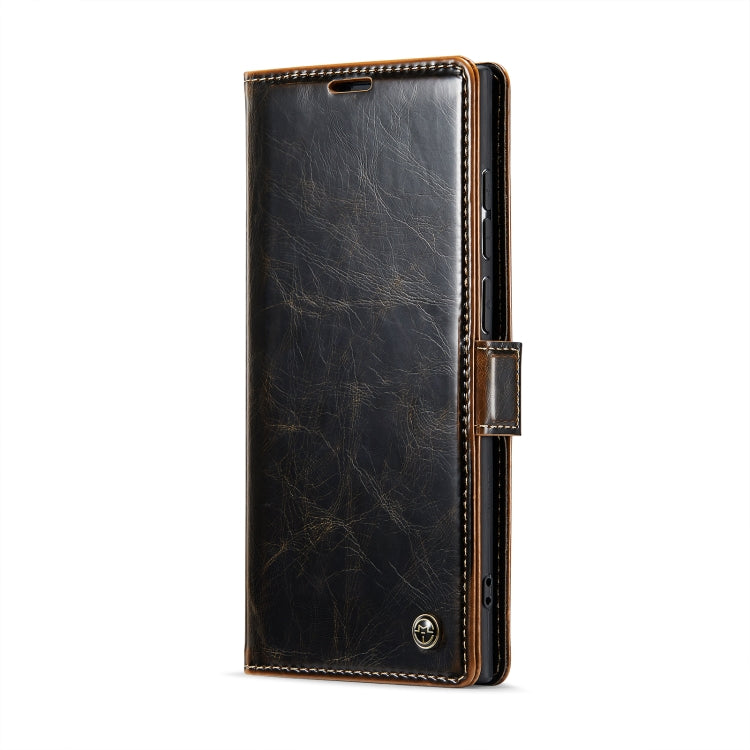 For Samsung Galaxy S23 Ultra 5G CaseMe 003 Crazy Horse Texture Leather Phone Case