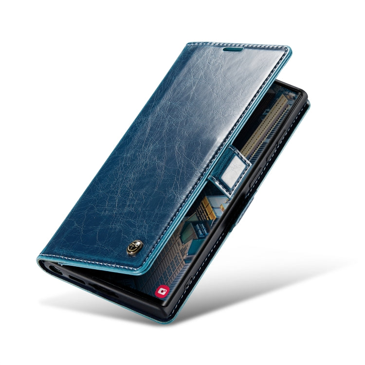 For Samsung Galaxy S23 Ultra 5G CaseMe 003 Crazy Horse Texture Leather Phone Case