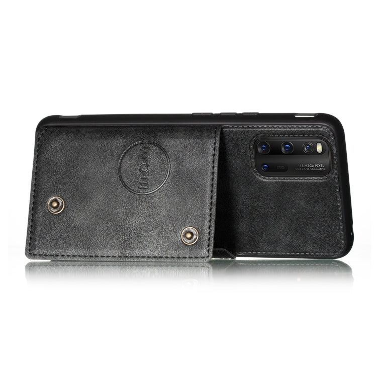 For Vivo IQOO3 PU + TPU Shockproof Magnetic Protective Case with Card Slots