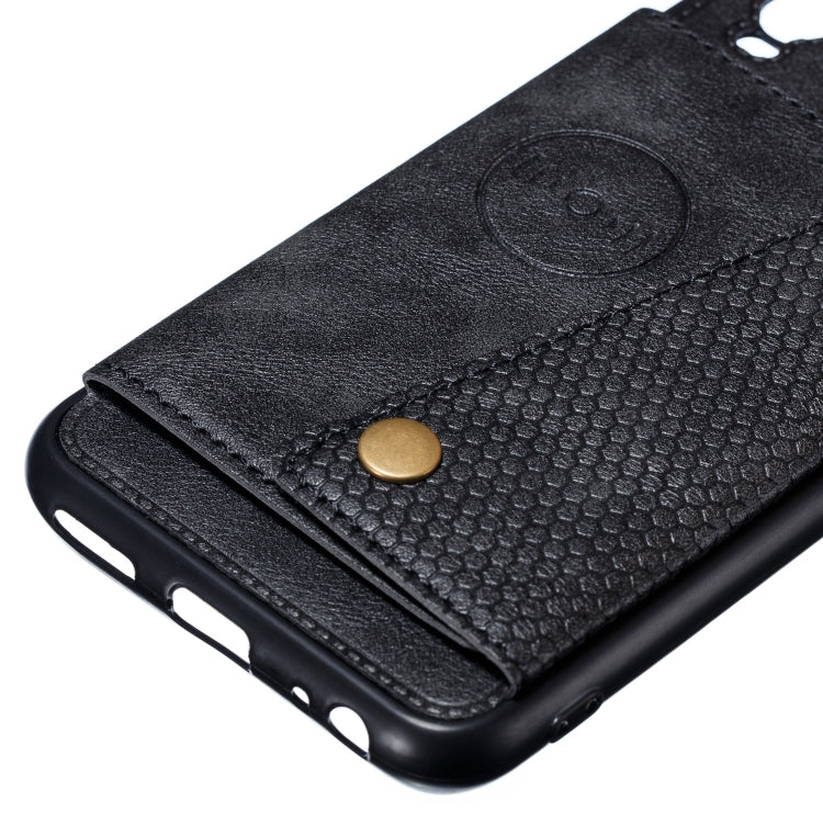 For Huawei Y7p 2020 PU + TPU Shockproof Magnetic Protective Case with Card Slots