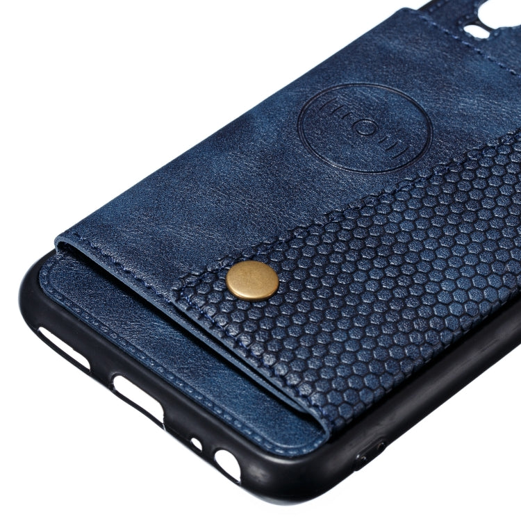 For Huawei Y7p 2020 PU + TPU Shockproof Magnetic Protective Case with Card Slots