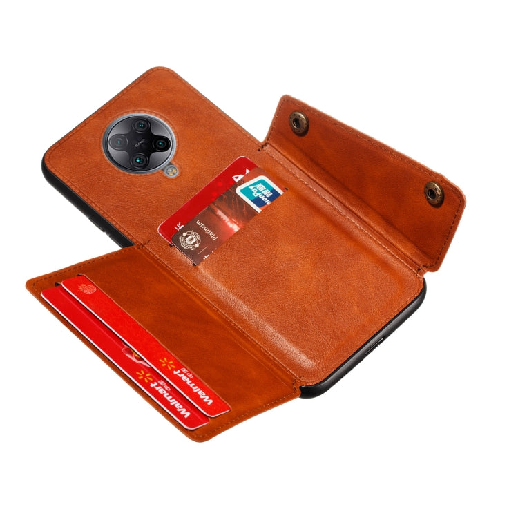 For Vivo S6 PU + TPU Shockproof Magnetic Protective Case with Card Slots