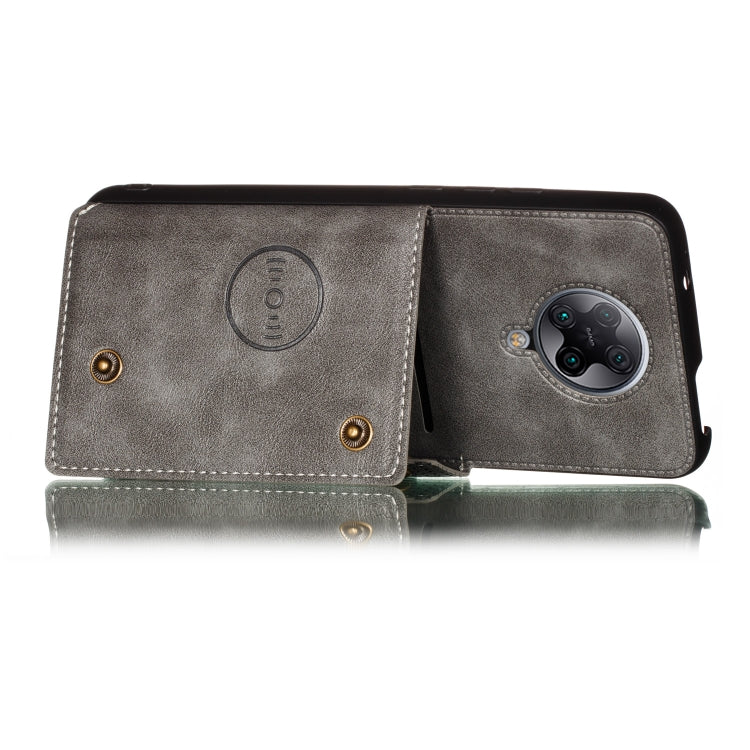 For Vivo S6 PU + TPU Shockproof Magnetic Protective Case with Card Slots