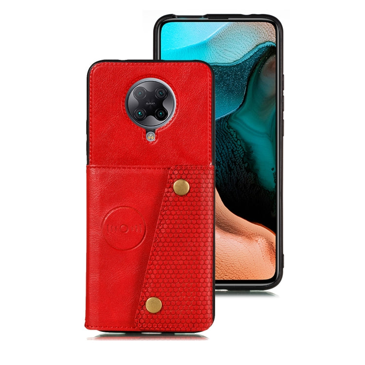 For Vivo S6 PU + TPU Shockproof Magnetic Protective Case with Card Slots