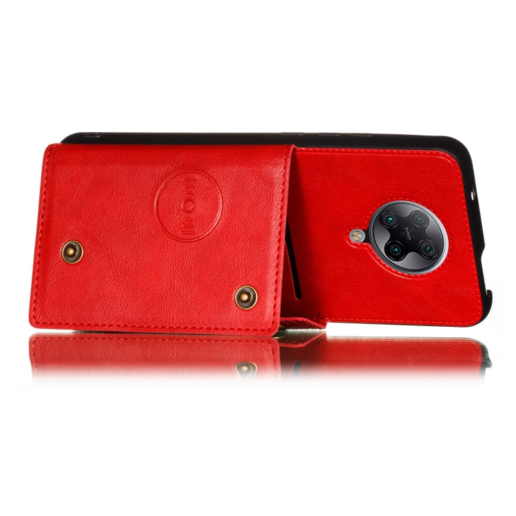 For Vivo S6 PU + TPU Shockproof Magnetic Protective Case with Card Slots