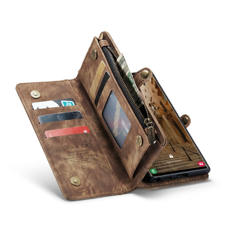 For Samsung Galaxy S23 Ultra 5G CaseMe 008 Detachable Multifunctional Leather Phone Case