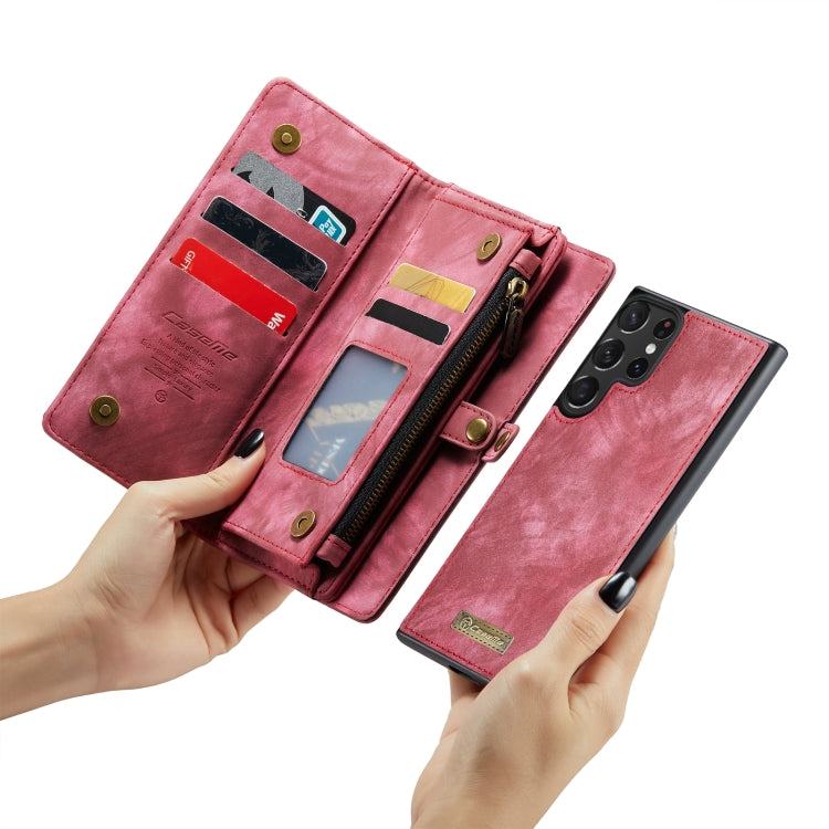 For Samsung Galaxy S23 Ultra 5G CaseMe 008 Detachable Multifunctional Leather Phone Case
