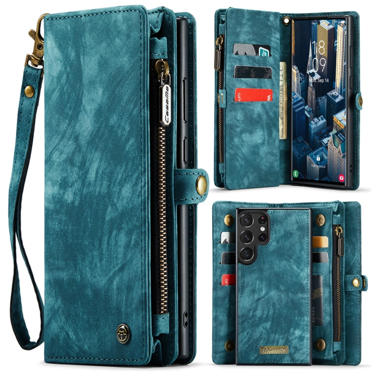 For Samsung Galaxy S23 Ultra 5G CaseMe 008 Detachable Multifunctional Leather Phone Case