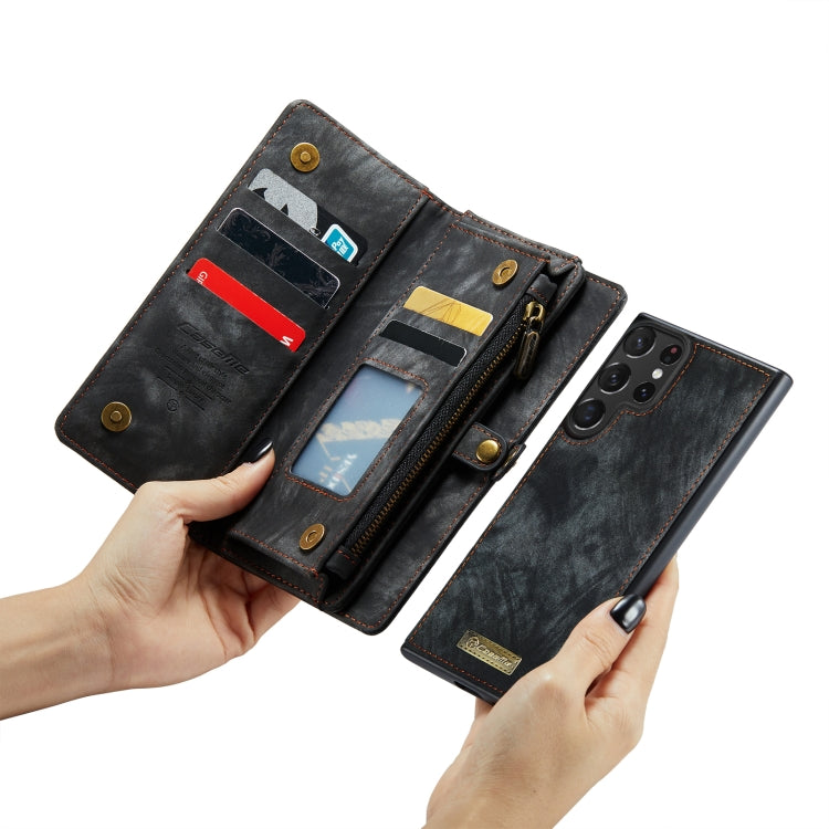 For Samsung Galaxy S23 Ultra 5G CaseMe 008 Detachable Multifunctional Leather Phone Case