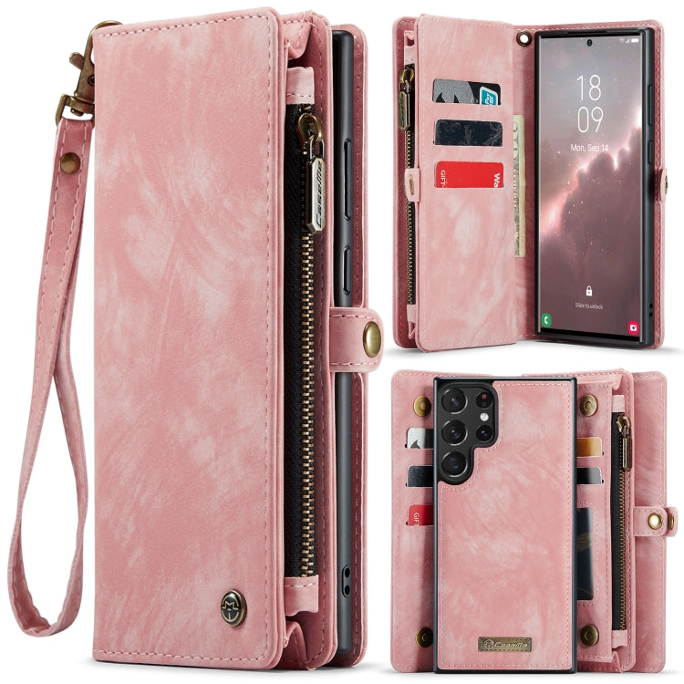 For Samsung Galaxy S23 Ultra 5G CaseMe 008 Detachable Multifunctional Leather Phone Case