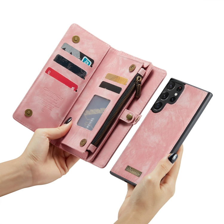 For Samsung Galaxy S23 Ultra 5G CaseMe 008 Detachable Multifunctional Leather Phone Case