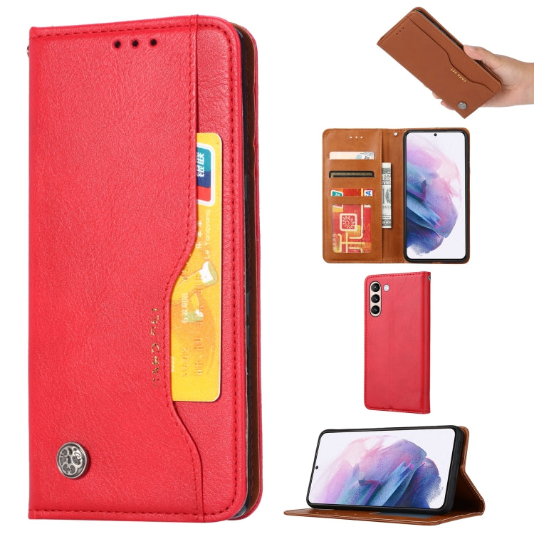 For Samsung Galaxy S23 5G Knead Skin Texture Horizontal Flip Leather Phone Case