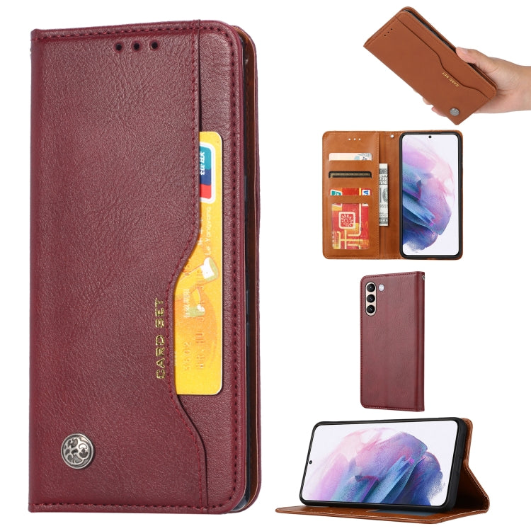 For Samsung Galaxy S23 5G Knead Skin Texture Horizontal Flip Leather Phone Case
