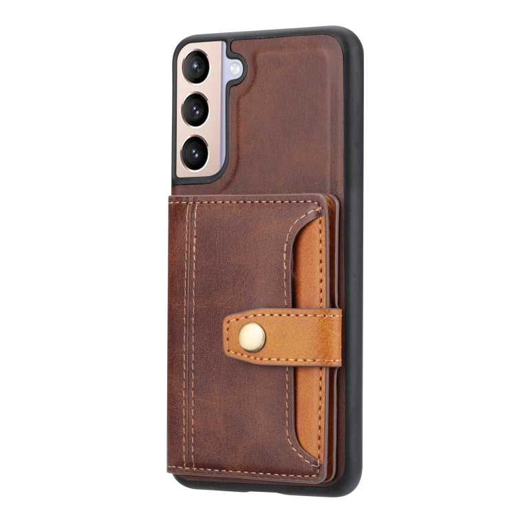 For Samsung Galaxy S23 5G Calfskin Color Matching TPU + PU Phone Case