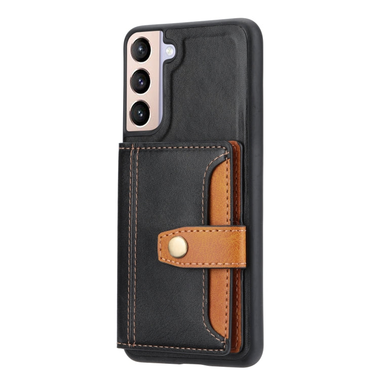 For Samsung Galaxy S23 5G Calfskin Color Matching TPU + PU Phone Case