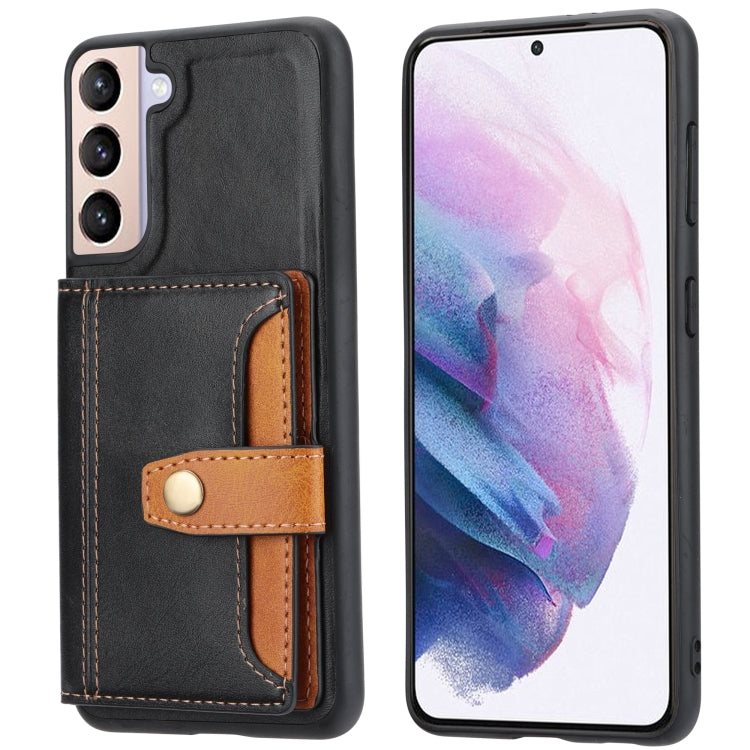 For Samsung Galaxy S23+ 5G Calfskin Color Matching TPU + PU Phone Case