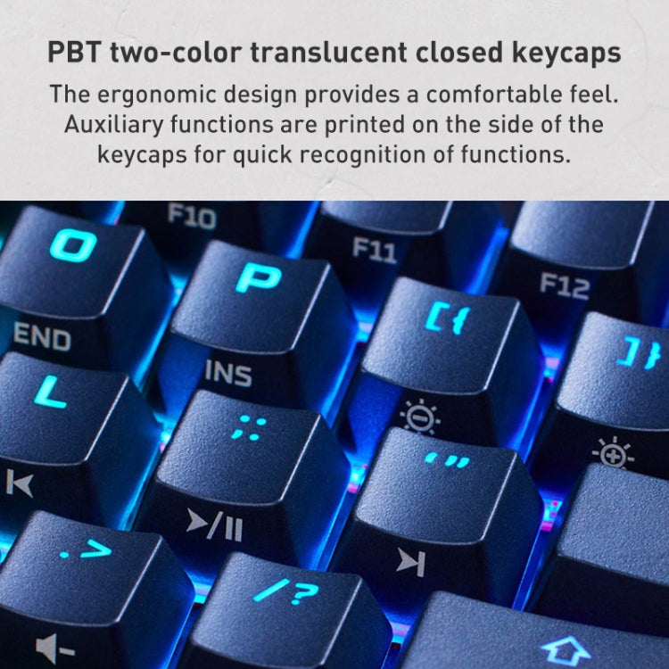 Kingston HyperX HKBO1T-RD-US/N Origin 65 RGB Gaming Mechanical Keyboard, Style:Fire Shaft