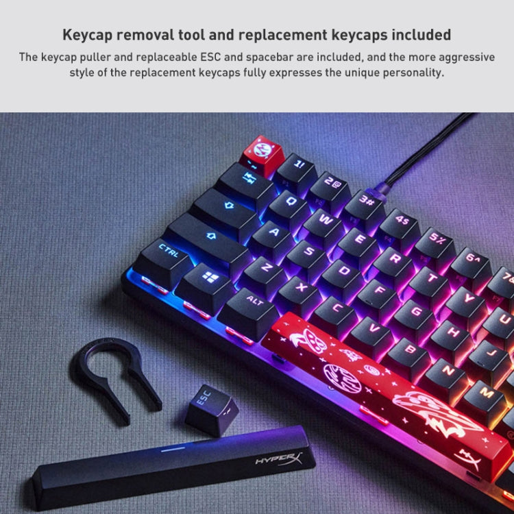 Kingston HyperX HKBO1T-AQ-US/N Origin 65 RGB Gaming Mechanical Keyboard, Style:Water Shaft