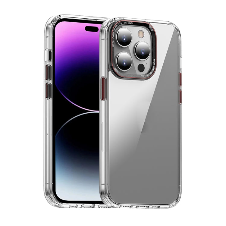 For iPhone 14 Pro Max iPAKY MG Series Transparent PC Phone Case
